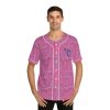 Men's Baseball Jersey (AOP) - Man In Woman Faded Pink Geometric BG - Image 13