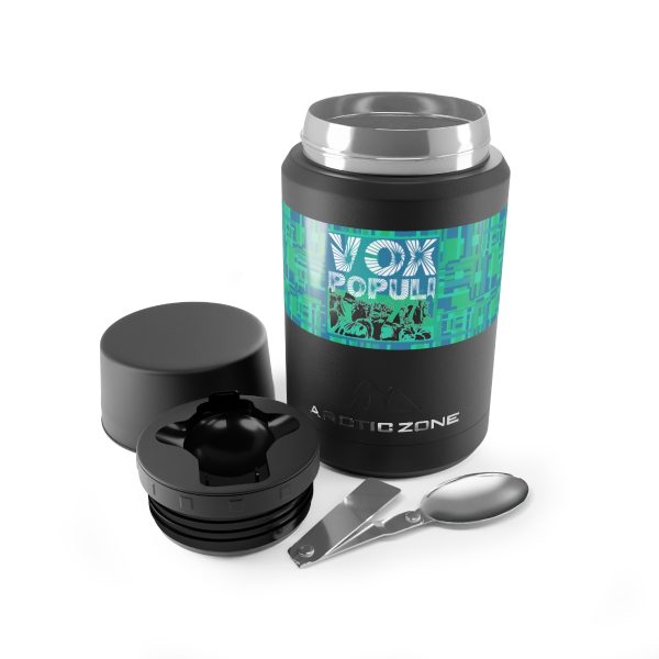 Titan Copper Insulated Food Storage - VOX POPULI Square Logo - Multi Turquoise BG - Image 6