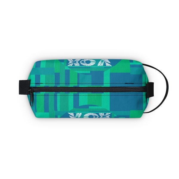 Toiletry Bag - VOX POPULI Round Logo - Multi Turquoise BG - Image 6