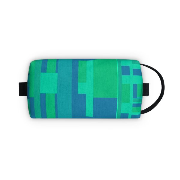 Toiletry Bag - VOX POPULI Round Logo - Multi Turquoise BG - Image 7