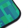 Car Floor Mats, 1pc - VOX POPULI Square Logo - Multi Turquoise BG - Image 7