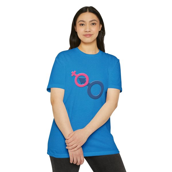 Unisex CVC Jersey T-shirt - Man In Woman - Image 63