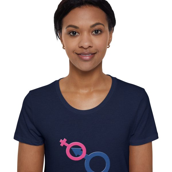 Women's Organic Short Sleeve T-Shirt - Man In Woman - Image 23