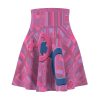 Women's Skater Skirt (AOP) - Man In Woman Faded Pink Geometric BG - Image 22