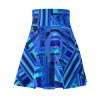 Women's Skater Skirt (AOP) - Q Splash Geometric Multi Blue BG - Image 31
