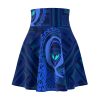Women's Skater Skirt (AOP) - Q Splash Dark Geometric BG - Image 30