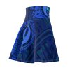 Women's Skater Skirt (AOP) - Q Splash Dark Geometric BG - Image 40