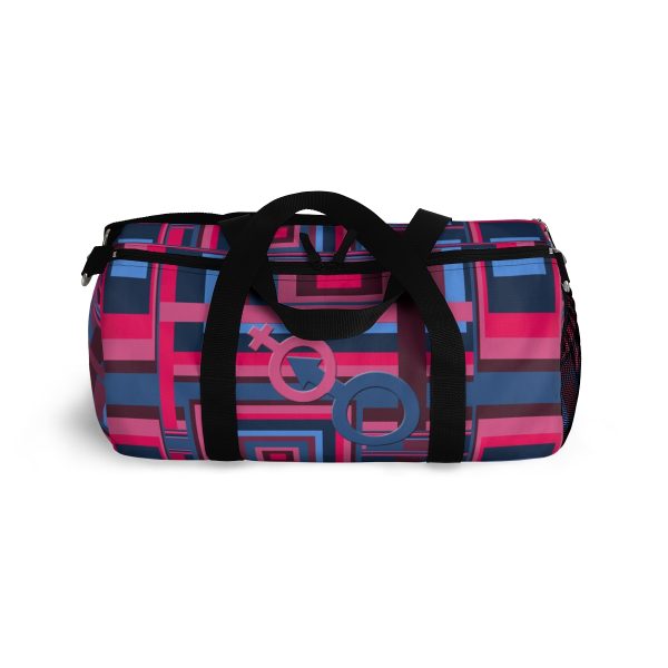 Duffel Bag - Man In Woman Geometric BG - Image 13
