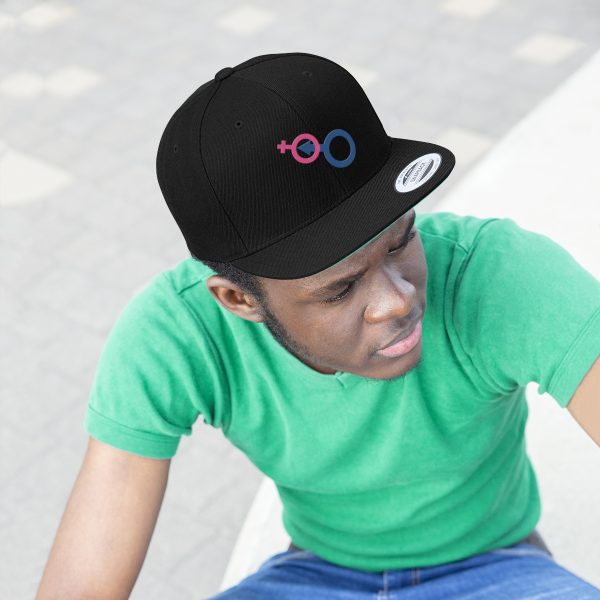 Unisex Flat Bill Hat - Man In Woman - Image 10