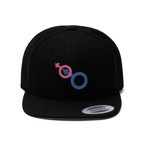 Unisex Flat Bill Hat - Man In Woman - Image 6
