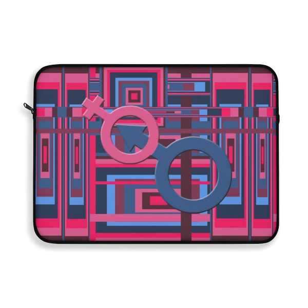 Laptop Sleeve - Man In Woman Geometric BG