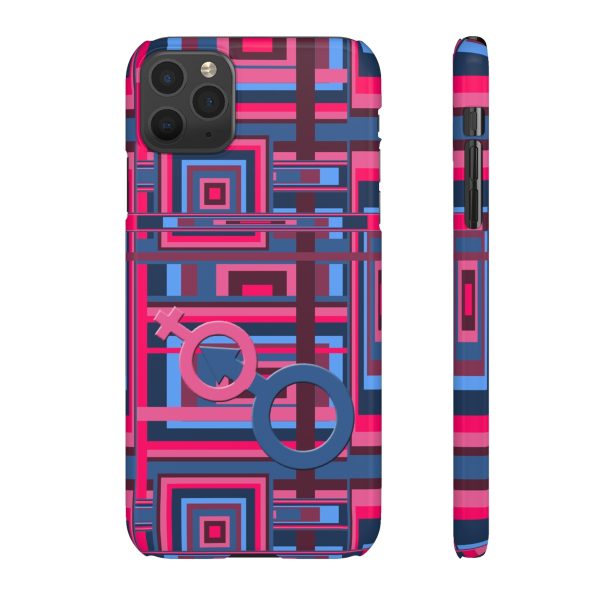 Snap Cases - Man In Woman Geometric BG - Image 15