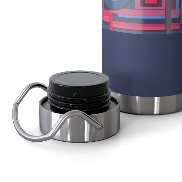 Copper Vacuum Insulated Bottle, 22oz - Man In Woman Geometric BG - Image 5