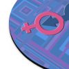 Mouse Pad - Man In Woman Faded Blue Geometric BG - Image 5