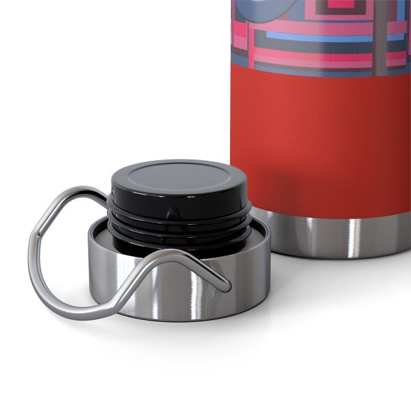 Copper Vacuum Insulated Bottle, 22oz - Man In Woman Geometric BG - Image 19