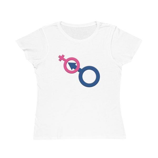 Organic Women's Classic T-Shirt - Man In Woman - Image 4