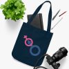 Organic Canvas Tote Bag - Man In Woman