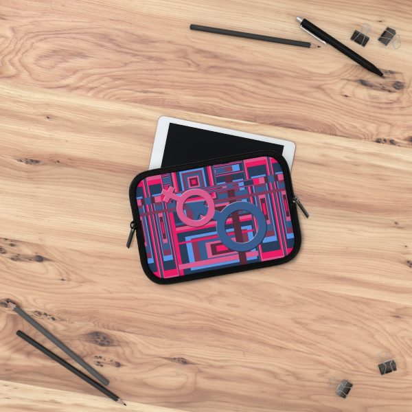 Laptop Sleeve - Man In Woman Geometric BG