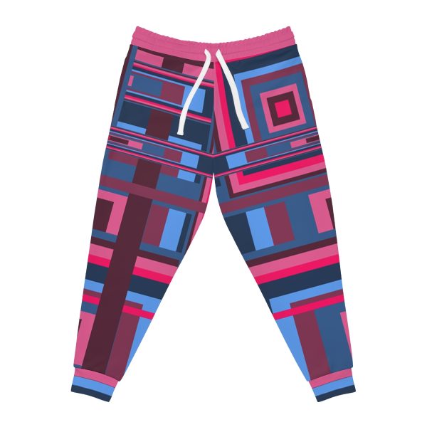 Athletic Joggers (AOP) - Man In Woman Geometric BG - Image 9