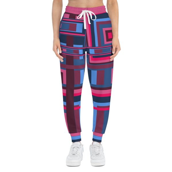 Athletic Joggers (AOP) - Man In Woman Geometric BG - Image 22