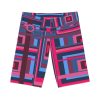 Women's Bike Shorts (AOP) - Man In Woman Geometric BG - Image 32