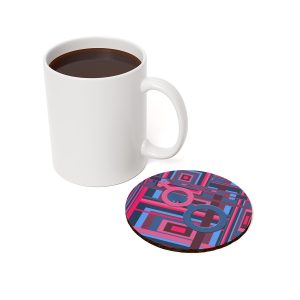 Cork Back Coaster - Man In Woman Geometric BG