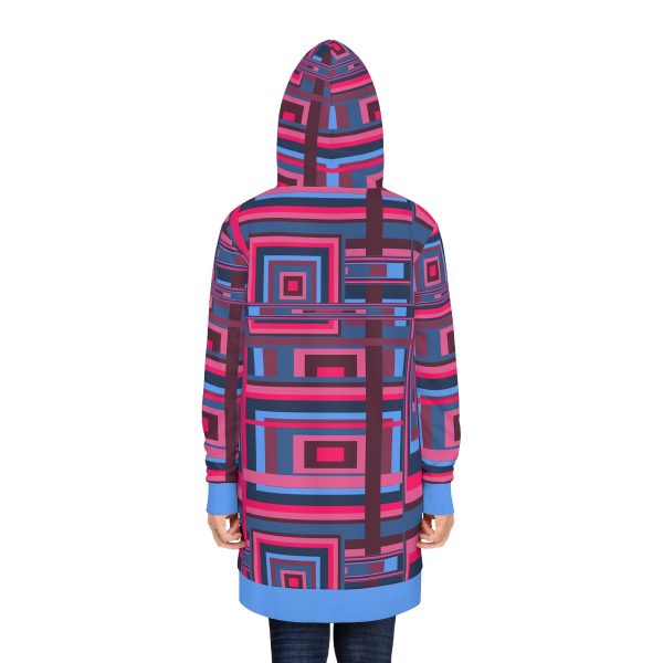 Women's Hoodie Dress (AOP) - Man In Woman Geometric BG - Image 11