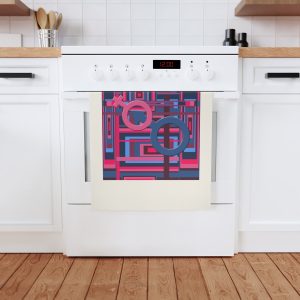 Cotton Tea Towel - Man In Woman Geometric BG