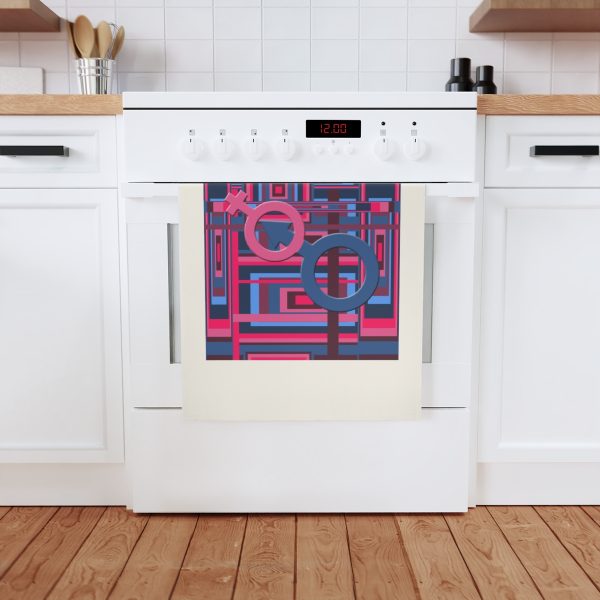 Cotton Tea Towel - Man In Woman Geometric BG