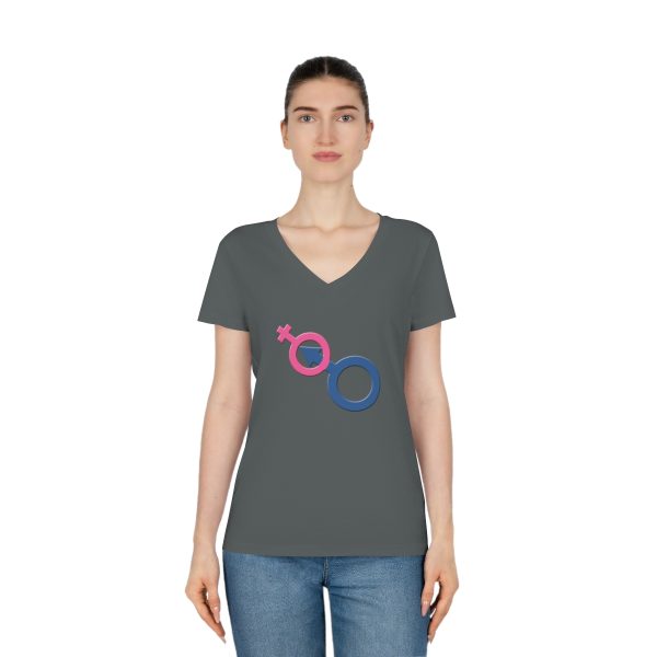 Women's Evoker V-Neck T-Shirt - Man In Woman - Image 9