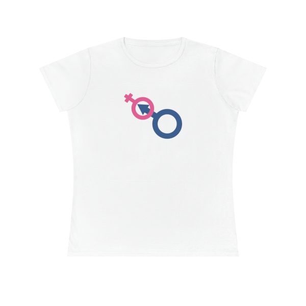 Ladies' Premium Cotton T-Shirt - Man In Woman - Image 4