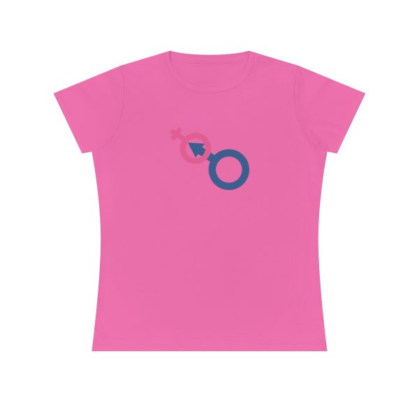 Ladies' Premium Cotton T-Shirt - Man In Woman - Image 2