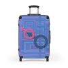 Suitcase - Man In Woman Faded Blue Geometric BG - Image 2