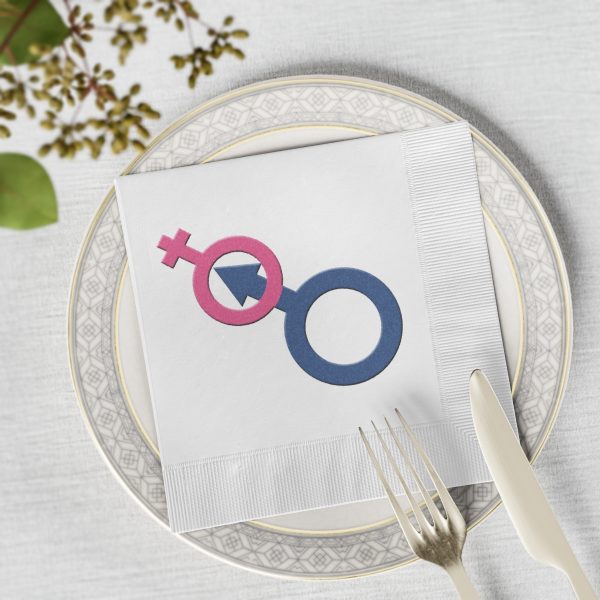 White Coined Napkins- Man In Woman - Image 23