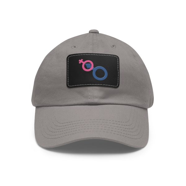 Dad Hat with Leather Patch (Rectangle) - Man In Woman - Image 141