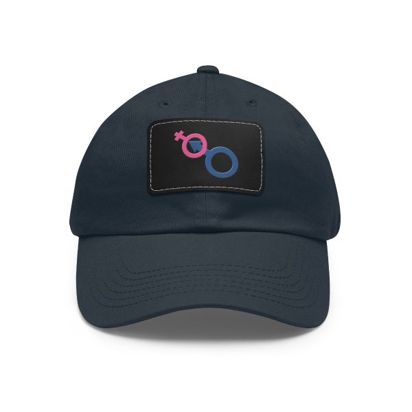 Dad Hat with Leather Patch (Rectangle) - Man In Woman - Image 92