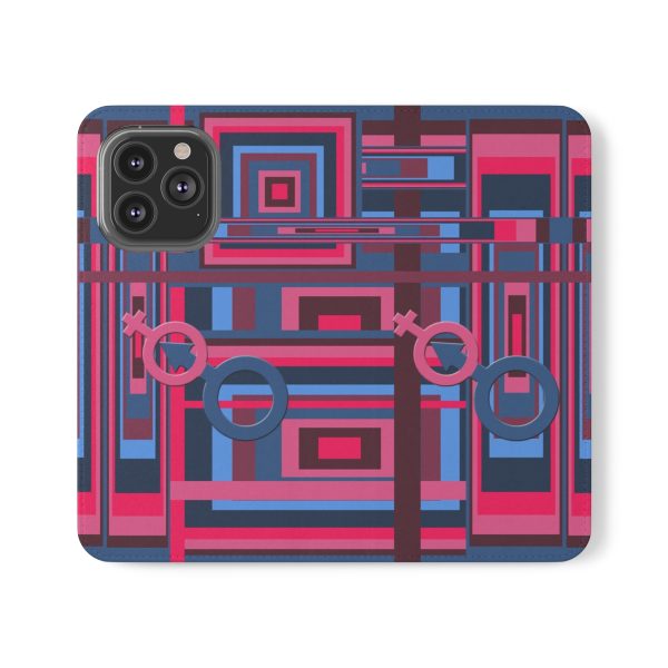 Flip Cases - Man In Woman Geometric BG - Image 19