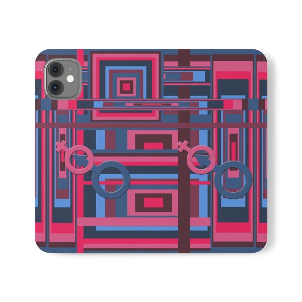 Flip Cases - Man In Woman Geometric BG - Image 55