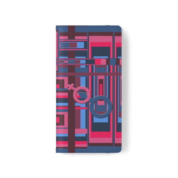 Flip Cases - Man In Woman Geometric BG - Image 98