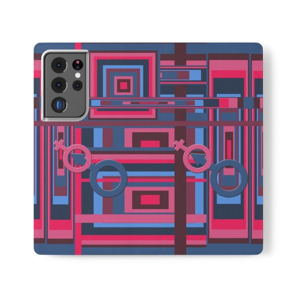 Flip Cases - Man In Woman Geometric BG - Image 2