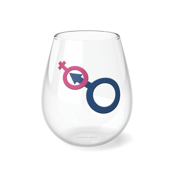 Stemless Wine Glass, 11.75oz - Man In Woman - Image 2