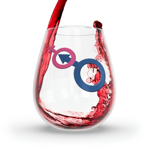 Stemless Wine Glass, 11.75oz - Man In Woman