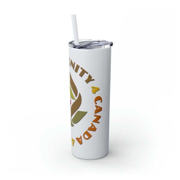 Skinny Tumbler with Straw, 20oz - Unity4Canada -  Earth Tones - Image 68