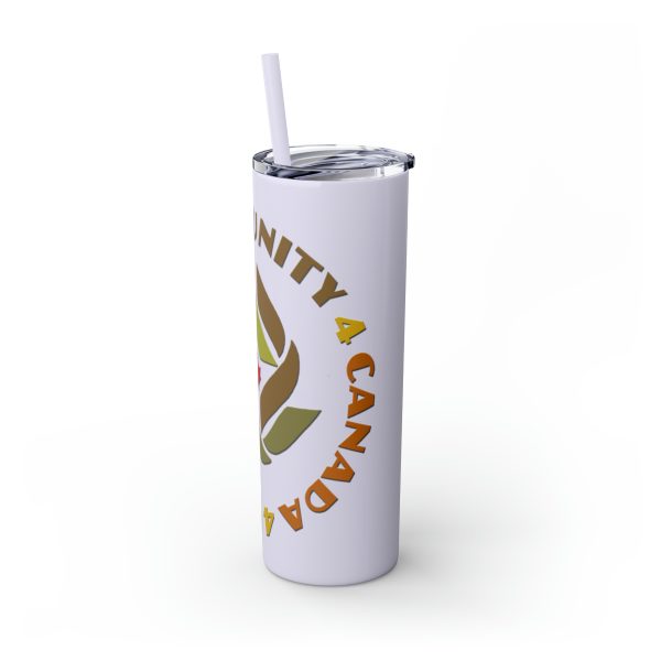 Skinny Tumbler with Straw, 20oz - Unity4Canada -  Earth Tones - Image 72