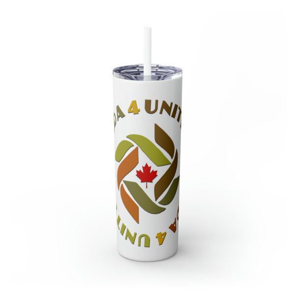 Skinny Tumbler with Straw, 20oz - Unity4Canada -  Earth Tones - Image 9