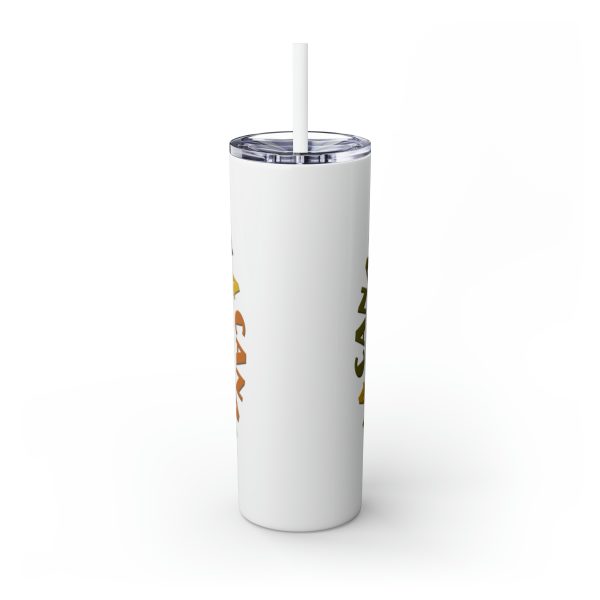 Skinny Tumbler with Straw, 20oz - Unity4Canada -  Earth Tones - Image 11