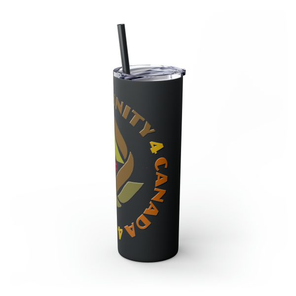 Skinny Tumbler with Straw, 20oz - Unity4Canada -  Earth Tones - Image 56