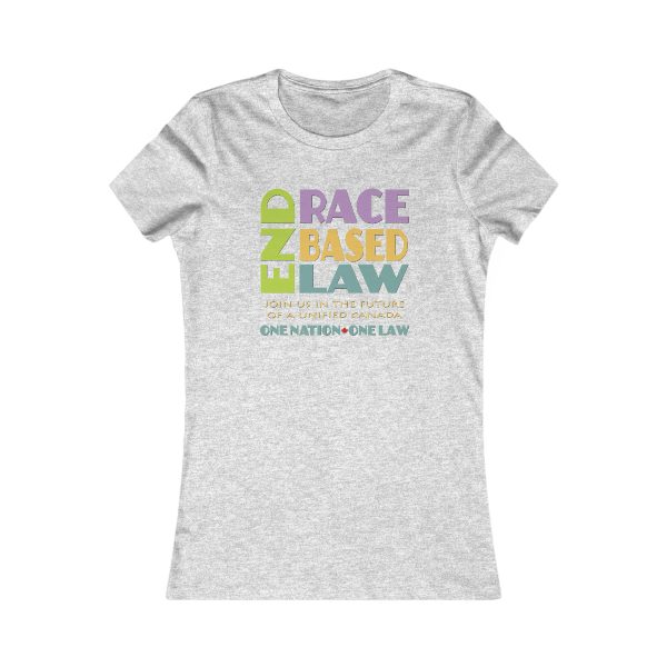 Women's Favorite Tee - END RACE BASED LAW Canada - U4C (Back) - Pastels - Image 13