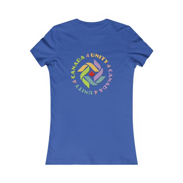 Women's Favorite Tee - END RACE BASED LAW Canada - U4C (Back) - Pastels - Image 16