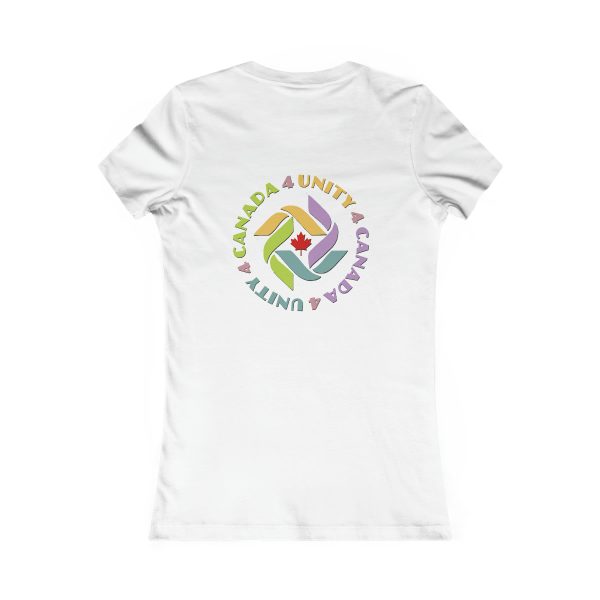 Women's Favorite Tee - END RACE BASED LAW Canada - U4C (Back) - Pastels - Image 4